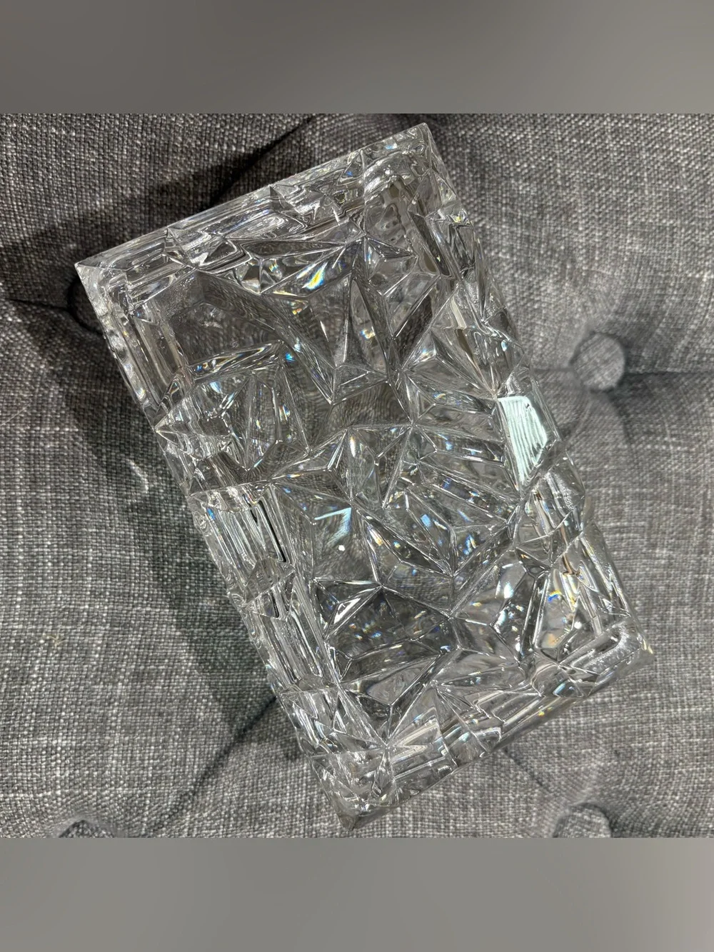 Vintage Tiffany & Co. Rock Cut Crystal Jewlery Box 
Excellent Condition - Picture 2 of 13